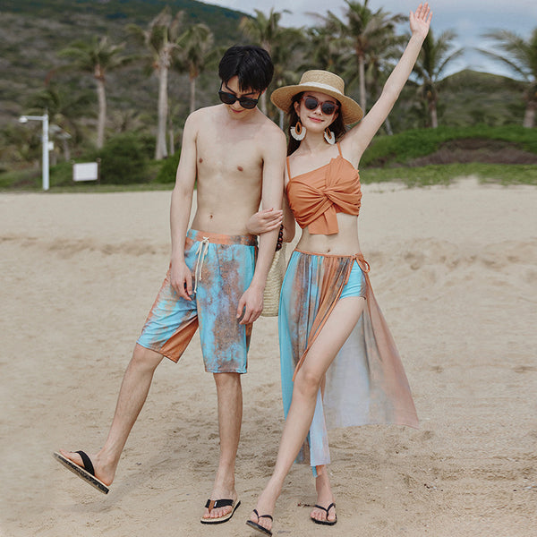 Bikini de Tres Piezas para Mujer con Falda Cubrebikini y Control de Abdomen