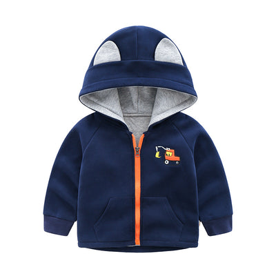 Sudadera con Capucha y Cierre para Niños - Tallas Pequeña y Mediana - Image 4
