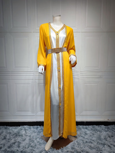 Vestido Chifón Modesto para Mujer - Ropa Musulmana Elegante - Image 6