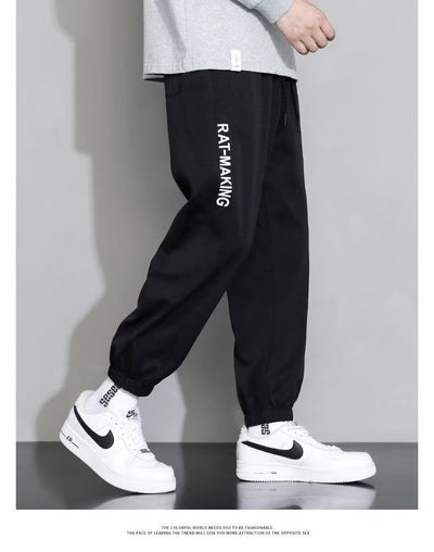 Pantalones Casuales de Seda de Hielo Corte Relajado para Hombre - Image 13