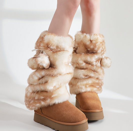 Calcetines Fuzzy con Pompones para Mujer - Estilo Subcultura - Image 7