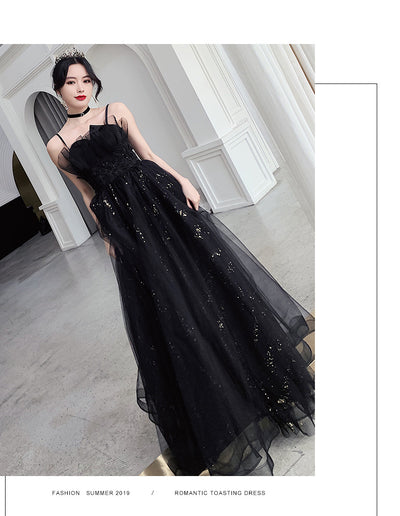 Vestido de Noche Negro Elegante de Diseño Exclusivo - Image 9