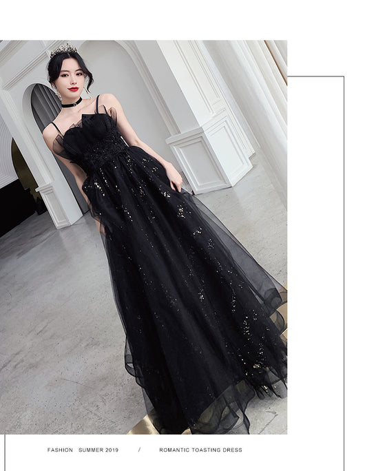 Vestido de Noche Negro Elegante de Diseño Exclusivo - Image 9