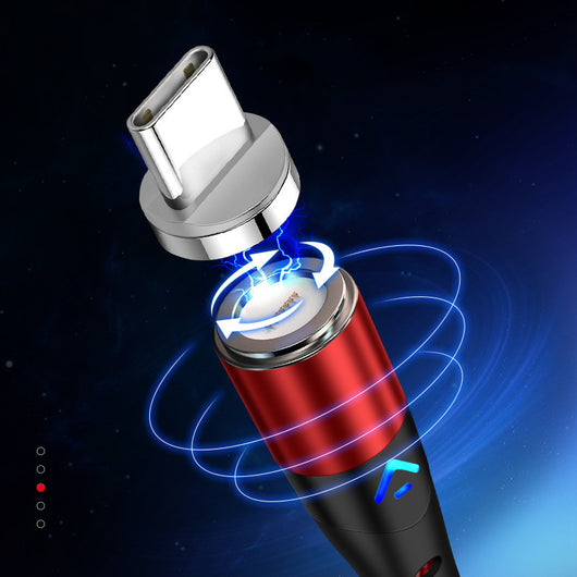 Cable Magnético Rotativo de Carga Rápida 3A con Transmisión de Datos - Image 12