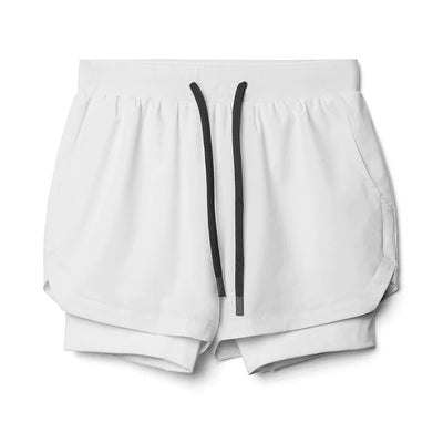 Shorts Deportivos Casual con Doble Capa y Diseño Superpuesto - Image 17