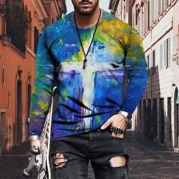 Camiseta Casual Slim Fit con Estampado de Letras para Hombre - Image 5
