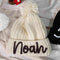 Gorro Infantil de Ganchillo Personalizado con Letras 3D - Tejido a Mano