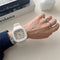 Reloj Digital Cuadrado para Parejas - Diseño Minimalista y Moderno