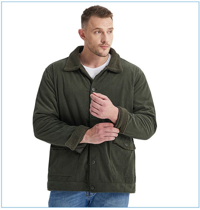 Chaqueta de Cachemira Gruesa para Hombre - Corte Holgado y Casual - Image 46