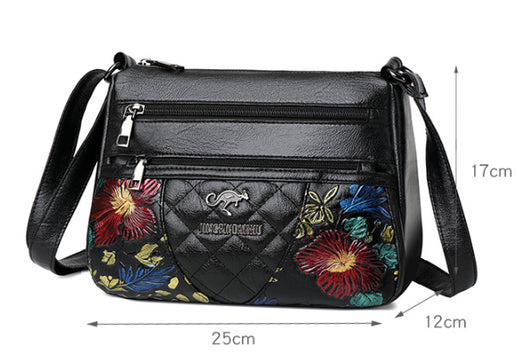 Bolso Crossbody Multicompartimento con Diseño Bordado de Gran Capacidad - Image 6