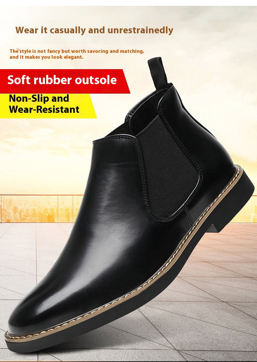 Botas de Cuero Estilo Británico Talla Grande para Hombre - Image 14
