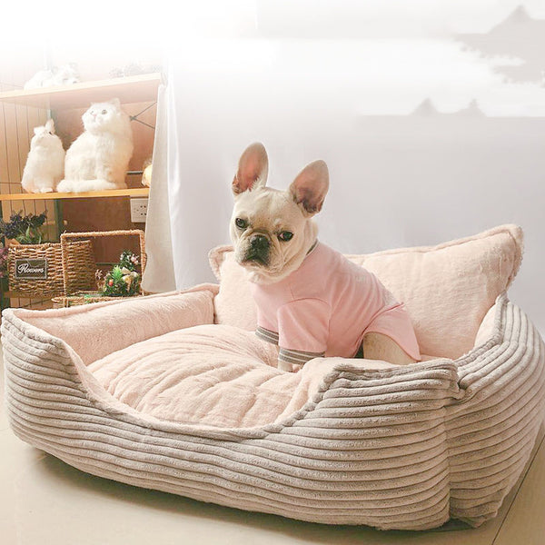 Cama Cálida para Mascotas con Forro Removible y Lavable