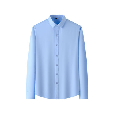 Camisa Elástica de Talla Grande para Hombre de Manga Larga - Image 7