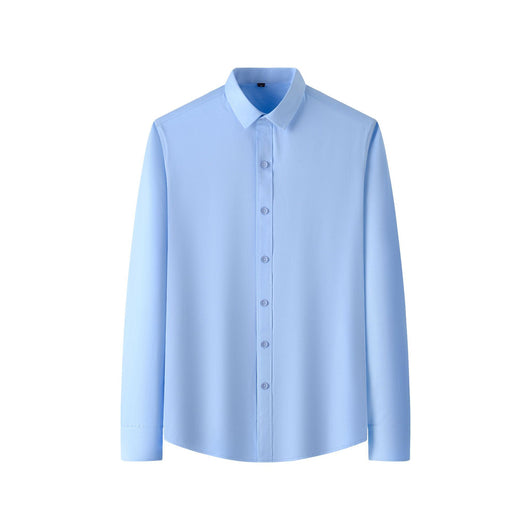 Camisa Elástica de Talla Grande para Hombre de Manga Larga - Image 7
