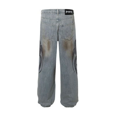 Jeans de Diseño Industrial Americano con Lavado Pesado - Image 8