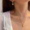 Aretes Largos de Cadena con Trébol de Cuatro Hojas y Diamantes
