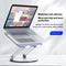 Soporte Ajustable para Laptop en Aluminio - Elevable, Giratorio y Plegable