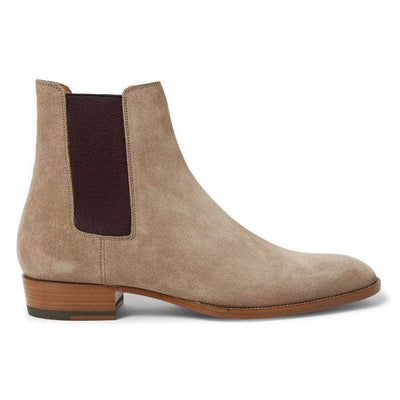 Botas Martin de Cuero Nobuk Puntera Afilada para Hombre - Image 6