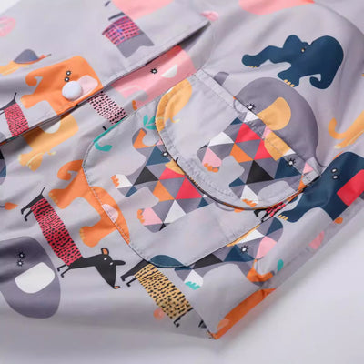 Chaqueta Impresa con Capucha para Niños - Abrigo Outdoor Resistente - Image 5