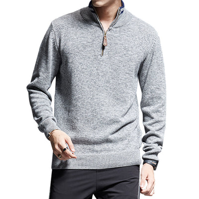 Suéter para Hombre con Cuello Tipo Camisa y Cierre de Cremallera - Image 8
