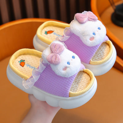 Pantuflas de Bebé en Lino y Algodón Transpirable - Image 3