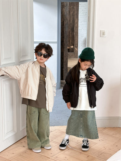 Chaqueta Infantil con Bordado de Letras - Abrigo de Moda para Niños - Image 12