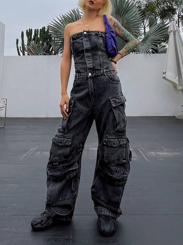 Pantalones Ajustados con Cintura Fruncida - Silueta Hot Girl