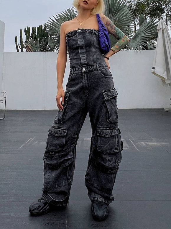 Pantalones Ajustados con Cintura Fruncida - Silueta Hot Girl