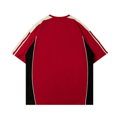 Playera Retro Alfabeto Bordado Cuello Redondo Estilo Escolar - Image 11