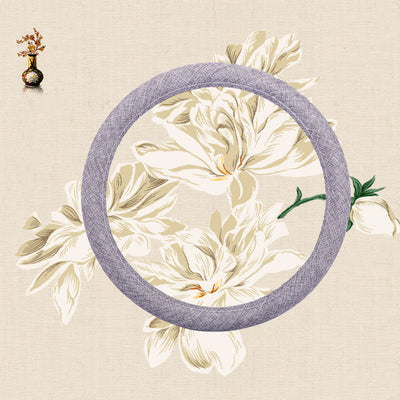 Funda para Volante de Auto Blanca Circular Premium - Image 5