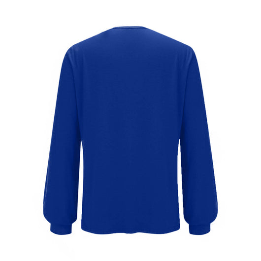 Blusa Suéter Holgada con Lentejuelas y Cuello Redondo - Manga Larga Casual - Image 26