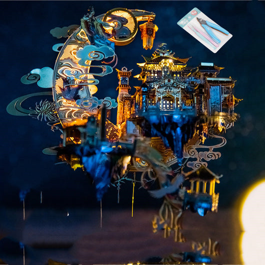 Puzzle 3D Modelo de Luna en Metal - Armable a Mano - Image 4
