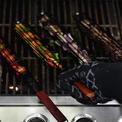 Pinza para Carnes con Mango de Madera y Malla - Herramienta BBQ Profesional - Image 24