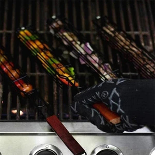 Pinza para Carnes con Mango de Madera y Malla - Herramienta BBQ Profesional - Image 24