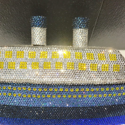 Bolso de Fiesta Mujer con Cristales Brillantes - Elegancia Diamantada - Image 3