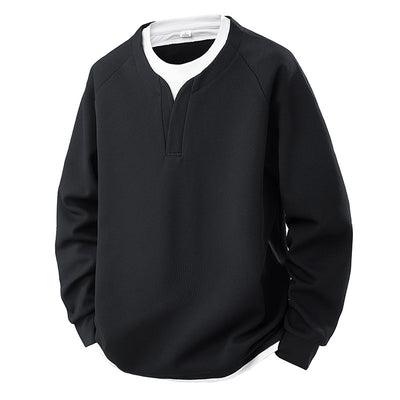 Suéter Waffle V-Cuello Bicolor Casual Versátil para Mujer - Image 7