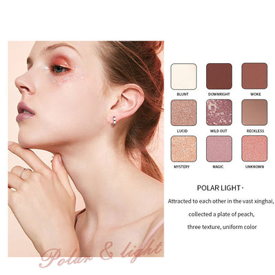 Paleta de Sombras Nacaradas con Purpurina - 9 Colores de Larga Duración - Image 4