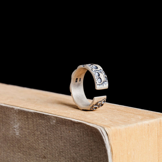 Anillo de Calavera en Plata de Ley Estilo Clásico - Image 13