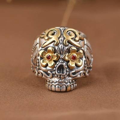 Anillo de Plata S925 Vintage Ajustable para Hombre