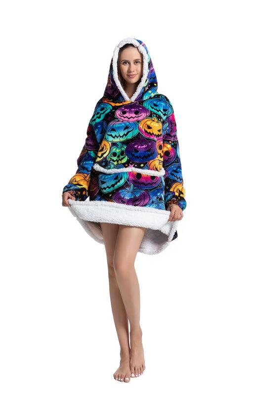Pijama Sudadera con Capucha y Manta - Abrigo Cálido Versátil - Image 31