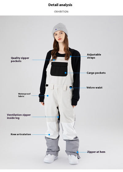 Traje de Esquí Impermeable Bicolor con Refuerzos Duraderos - Image 8