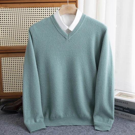 Suéter de Cuello Medio en Lana para Hombre - Image 37