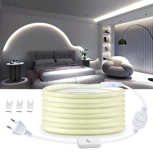 Cinta LED COB 220V Exterior Resistente al Agua para Decoración - Image 4
