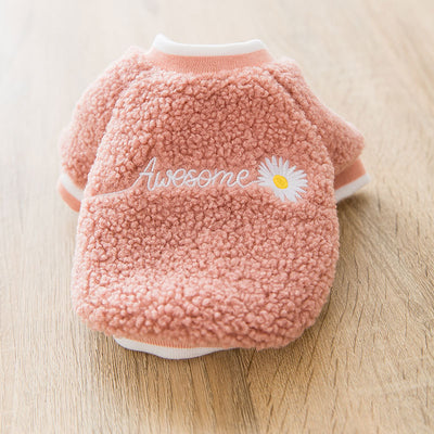 Abrigo Teddy Cálido con Bordado de Patitas para Perro - Image 8