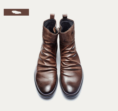 Botas Retro Altas para Hombre - Estilo Urbano Trendy - Image 4