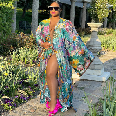 Cardigan Kimono Suelto Talla Grande - Abrigo Casual de Moda - Image 12
