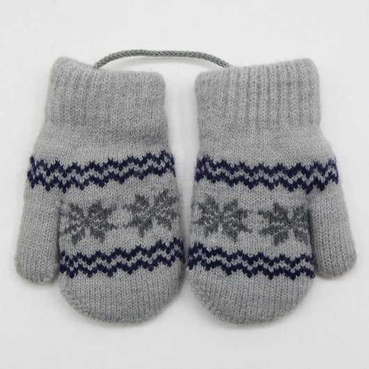 Guantes Cálidos Alpaca con Arnés para Niños - Image 4