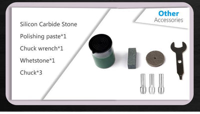 Kit de 276 Accesorios para Amoladora Eléctrica - Tallado, Pulido y Corte de Jade, Madera y Joyería - Image 9