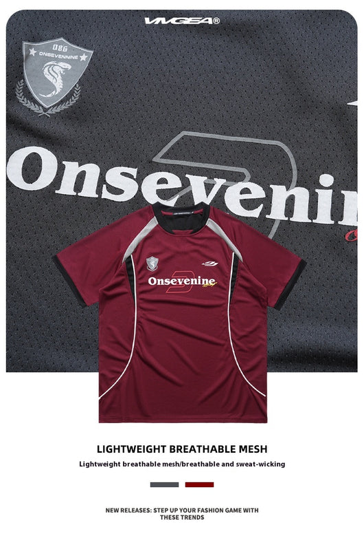 Camiseta de Hockey Secado Rápido con Diseño Patchwork - Image 12