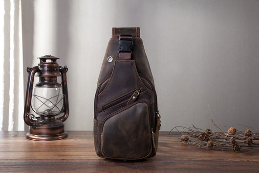 Bolsa de Pecho en Cuero Genuino para Hombre - Image 18